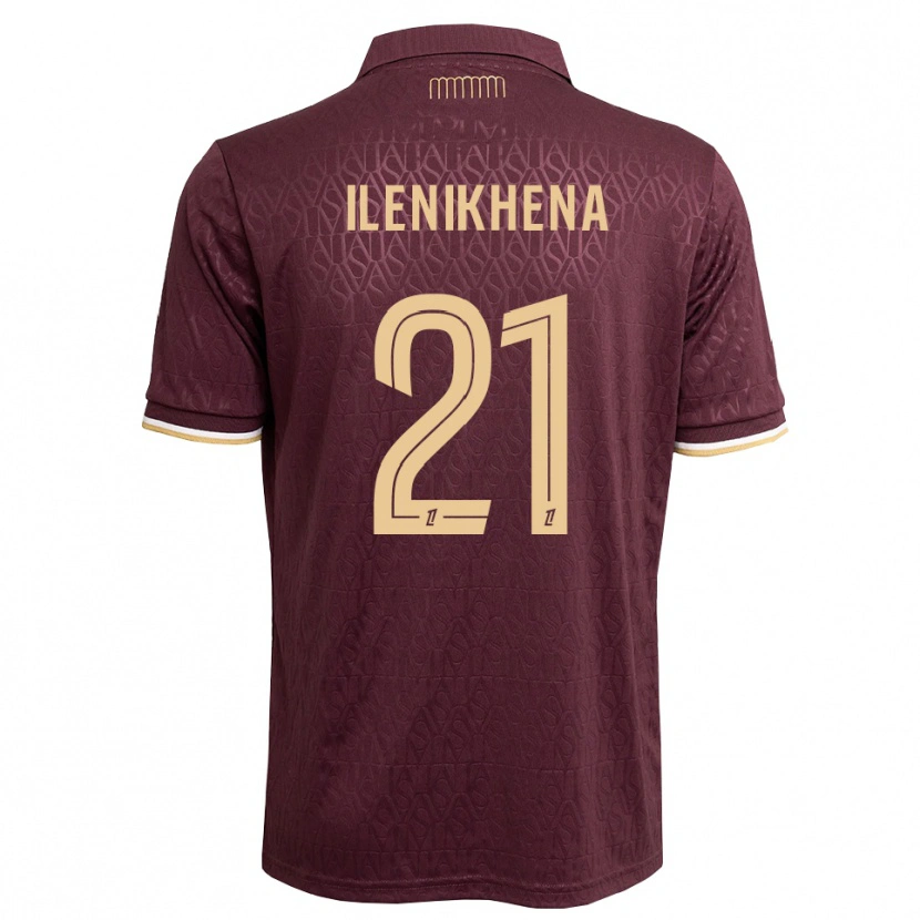 Danxen Kinderen George Ilenikhena #21 Maroon Zandbruin Uitshirt Uittenue 2026/27 T-Shirt
