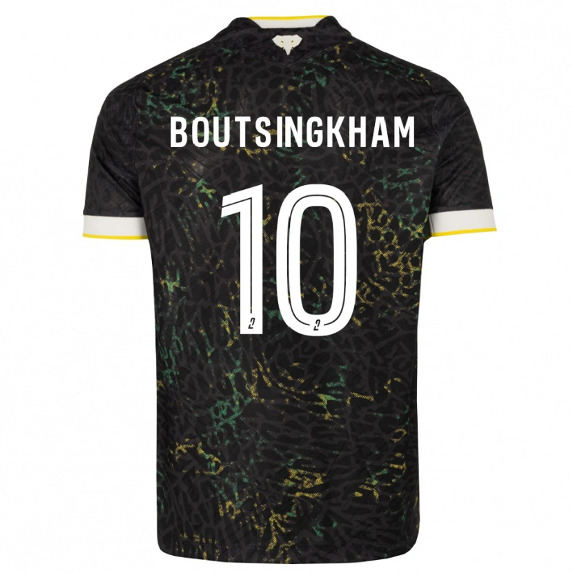 Danxen Kinderen Hugo Boutsingkham #10 Zwart Wit Geel Uitshirt Uittenue 2026/27 T-Shirt