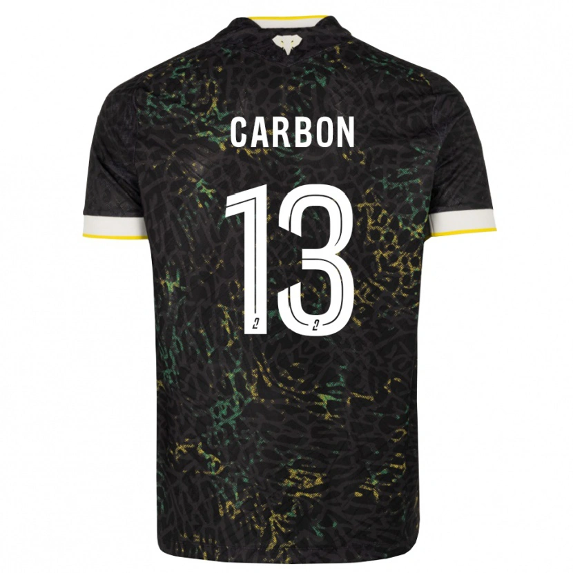 Danxen Kinderen Lancelot Carbon #13 Zwart Wit Geel Uitshirt Uittenue 2026/27 T-Shirt