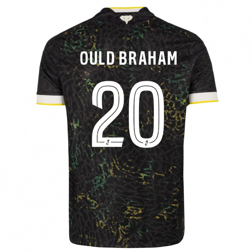 Danxen Kinderen Amira Ould Braham #20 Zwart Wit Geel Uitshirt Uittenue 2026/27 T-Shirt