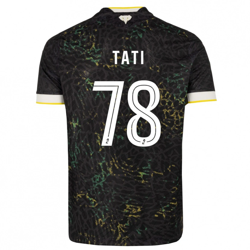 Danxen Kinderen Tylel Tati #78 Zwart Wit Geel Uitshirt Uittenue 2026/27 T-Shirt