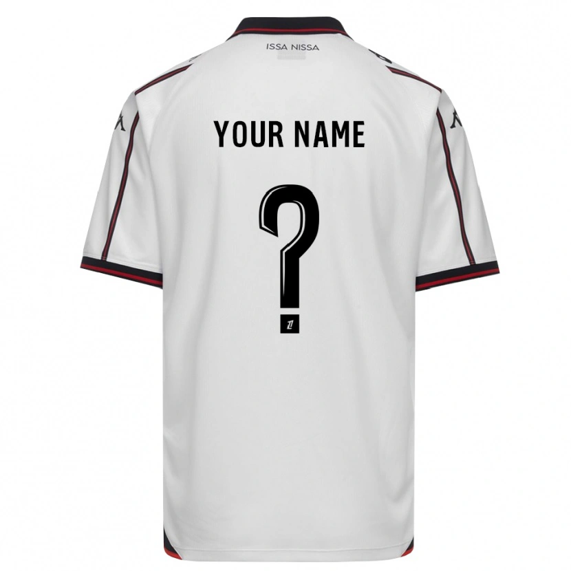 Danxen Kinderen Uw Naam #0 Zwart Wit Uitshirt Uittenue 2026/27 T-Shirt