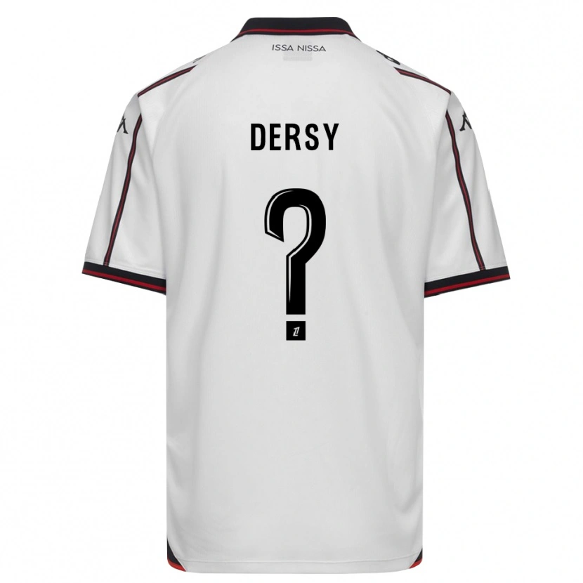 Danxen Kinderen Niels Dersy #0 Zwart Wit Uitshirt Uittenue 2026/27 T-Shirt