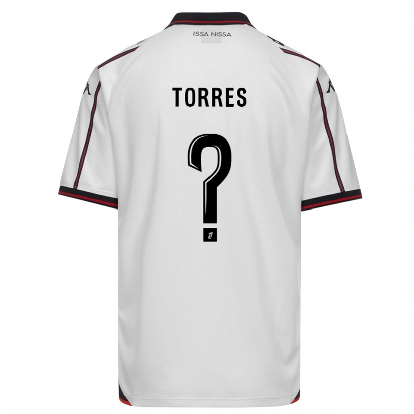 Danxen Kinderen Rossé Torres #0 Zwart Wit Uitshirt Uittenue 2026/27 T-Shirt