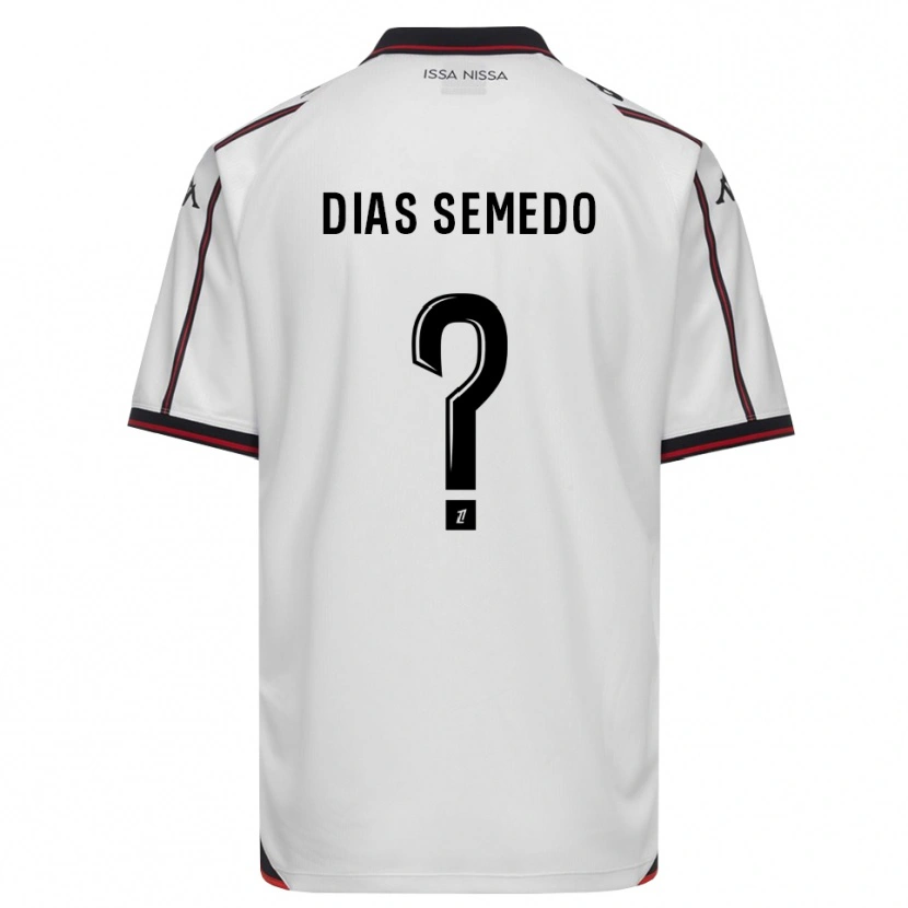 Danxen Kinderen Samuel Dias Semedo #0 Zwart Wit Uitshirt Uittenue 2026/27 T-Shirt
