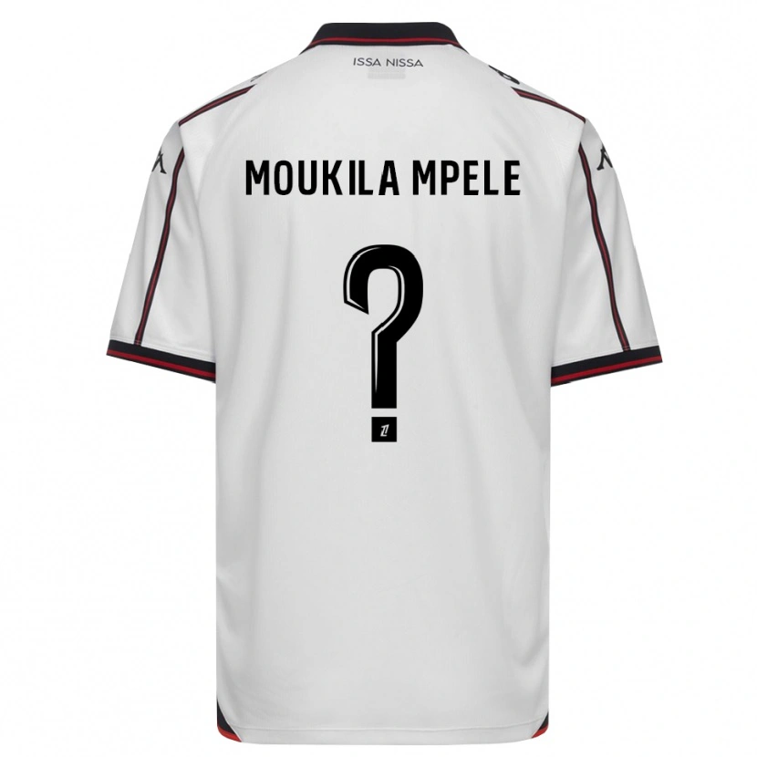 Danxen Kinderen Beny Moukila Mpele #0 Zwart Wit Uitshirt Uittenue 2026/27 T-Shirt