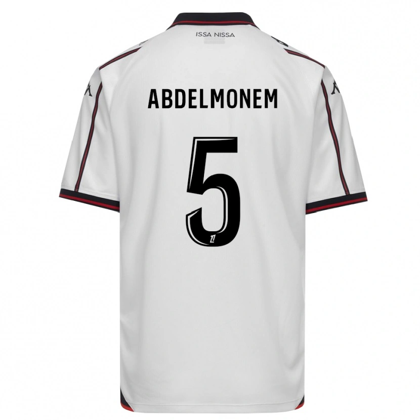 Danxen Kinderen Mohamed Abdelmonem #5 Zwart Wit Uitshirt Uittenue 2026/27 T-Shirt