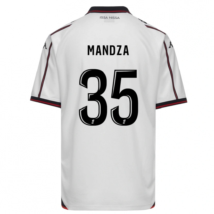 Danxen Kinderen Xavier Mandza #35 Zwart Wit Uitshirt Uittenue 2026/27 T-Shirt
