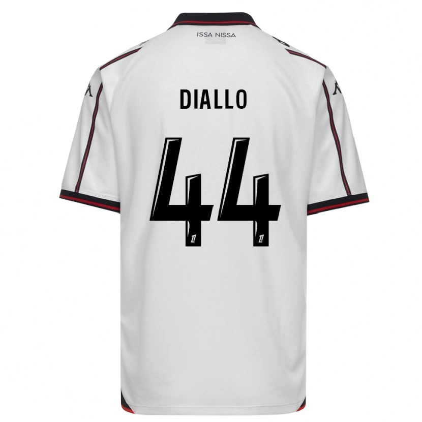 Danxen Kinderen Zoumana Diallo #44 Zwart Wit Uitshirt Uittenue 2026/27 T-Shirt