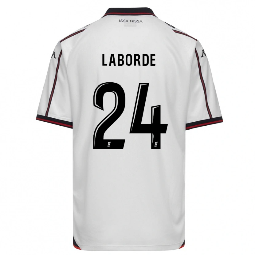 Danxen Kinderen Gaëtan Laborde #24 Zwart Wit Uitshirt Uittenue 2026/27 T-Shirt