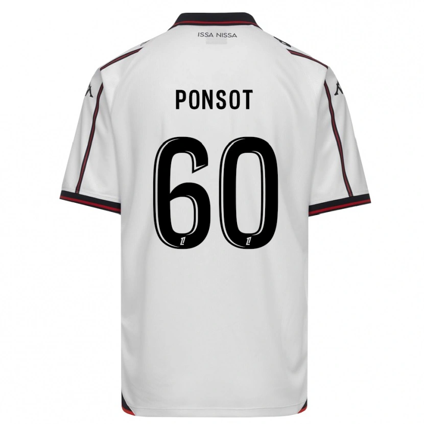 Danxen Kinderen Martin Ponsot #60 Zwart Wit Uitshirt Uittenue 2026/27 T-Shirt