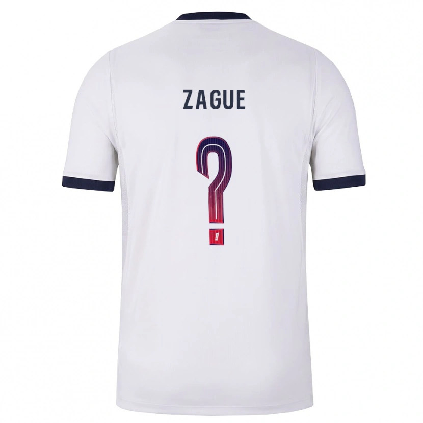 Danxen Kinderen Yoram Zague #0 Wit Zwart Rood Uitshirt Uittenue 2026/27 T-Shirt