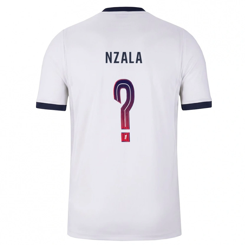 Danxen Kinderen Emmanuel Nzala #0 Wit Zwart Rood Uitshirt Uittenue 2026/27 T-Shirt