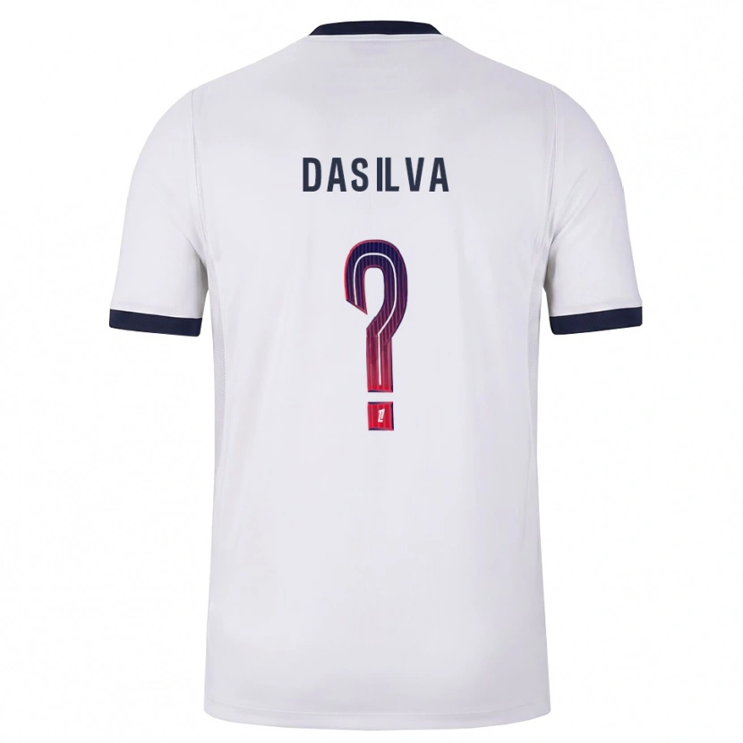 Danxen Kinderen Josué Dasilva #0 Wit Zwart Rood Uitshirt Uittenue 2026/27 T-Shirt