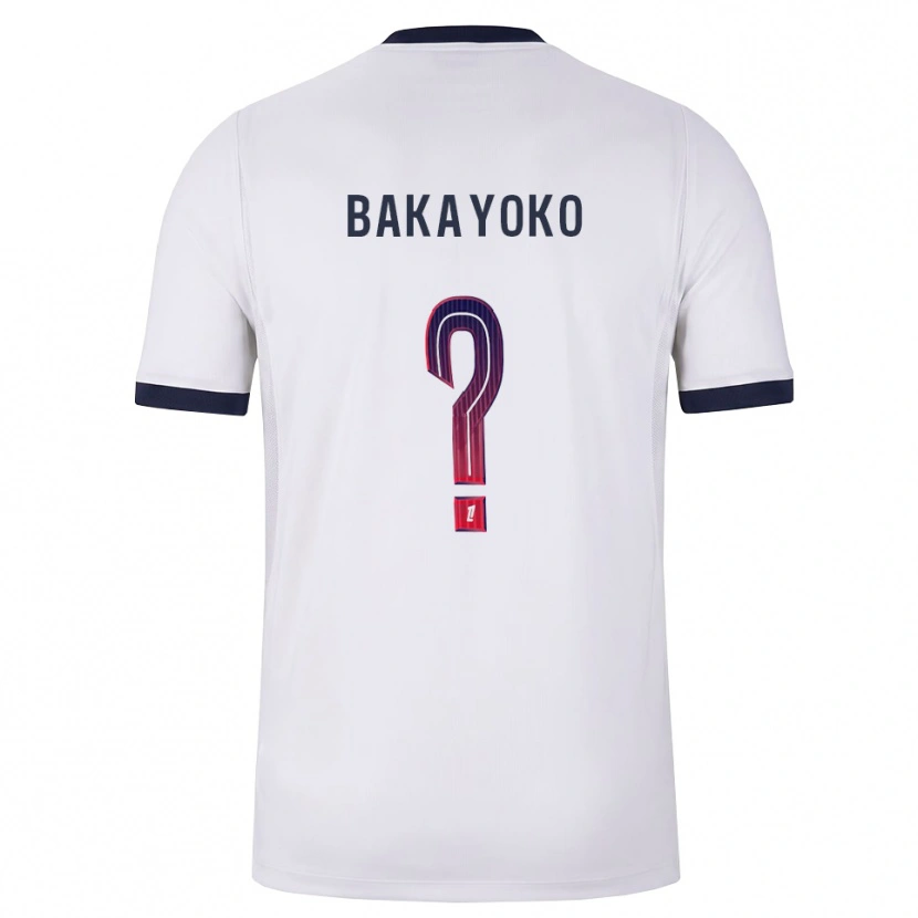 Danxen Kinderen Ibrahim Bakayoko #0 Wit Zwart Rood Uitshirt Uittenue 2026/27 T-Shirt