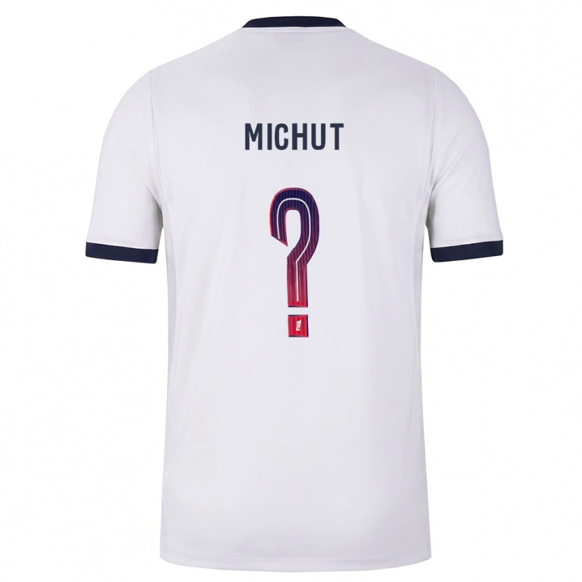 Danxen Kinderen Etienne Michut #0 Wit Zwart Rood Uitshirt Uittenue 2026/27 T-Shirt