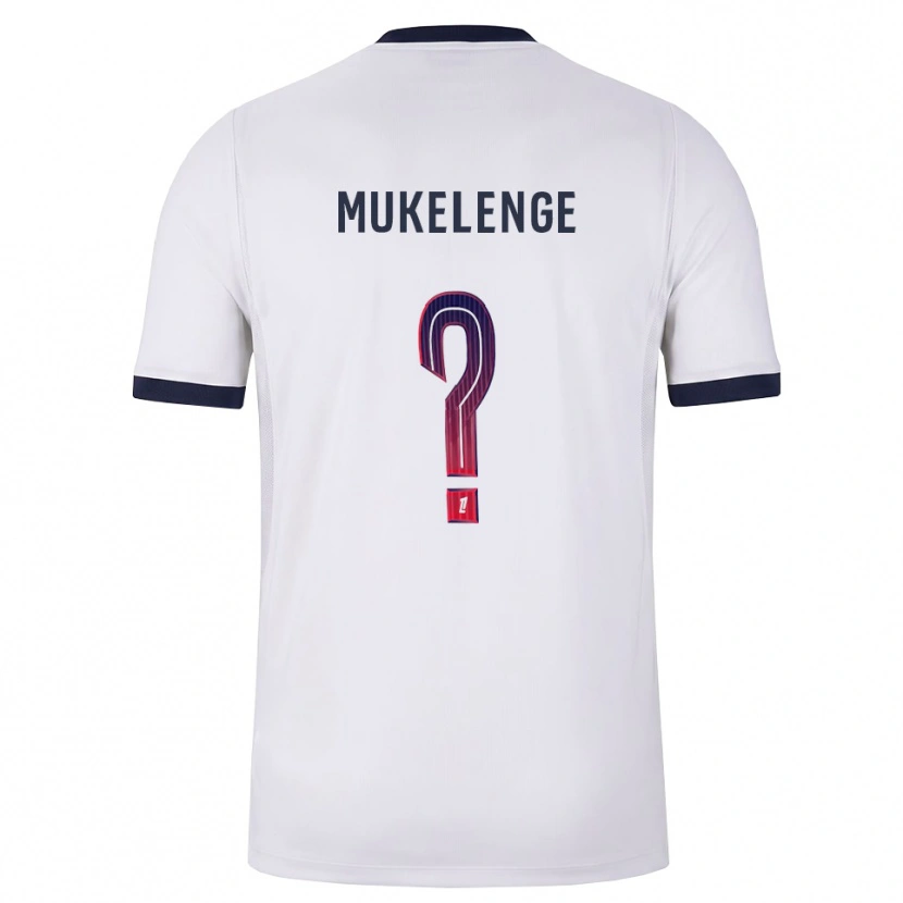 Danxen Kinderen Christ Mukelenge #0 Wit Zwart Rood Uitshirt Uittenue 2026/27 T-Shirt