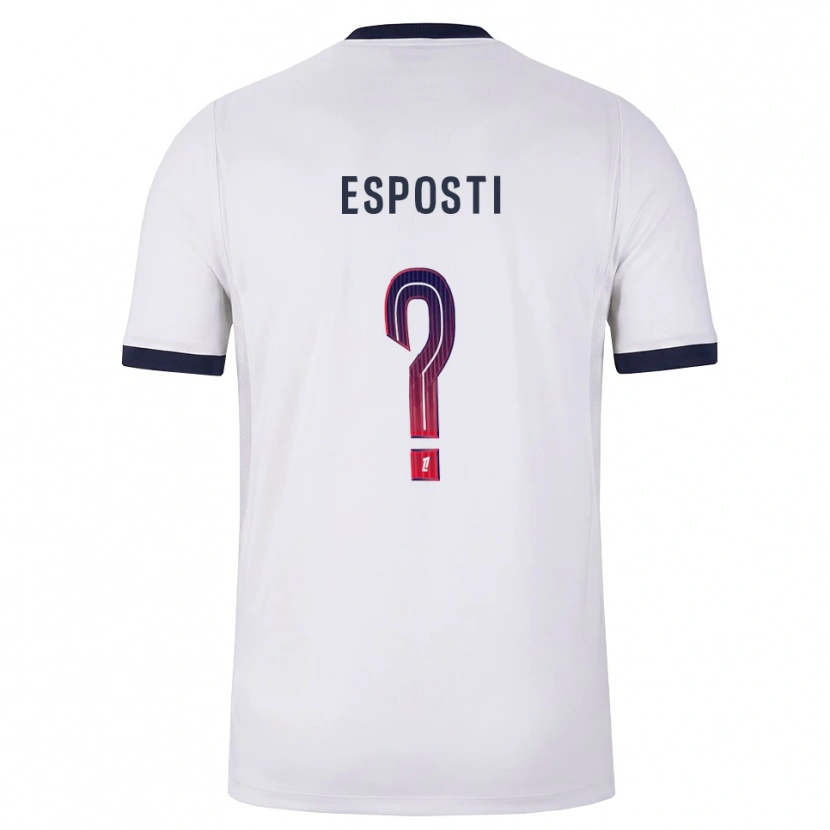 Danxen Kinderen Ines Degli Esposti #0 Wit Zwart Rood Uitshirt Uittenue 2026/27 T-Shirt