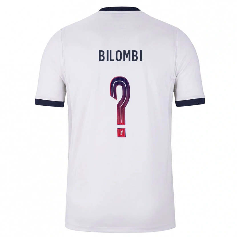Danxen Kinderen Landryna Lushimba Bilombi #0 Wit Zwart Rood Uitshirt Uittenue 2026/27 T-Shirt