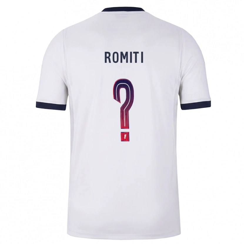 Danxen Kinderen Olivia Romiti #0 Wit Zwart Rood Uitshirt Uittenue 2026/27 T-Shirt
