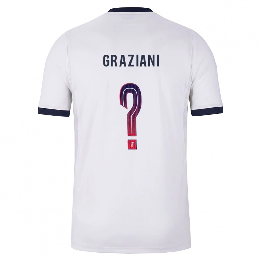 Danxen Kinderen Ornella Graziani #0 Wit Zwart Rood Uitshirt Uittenue 2026/27 T-Shirt