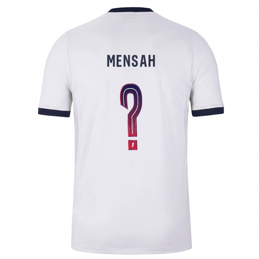 Danxen Kinderen Isaac Mensah #0 Wit Zwart Rood Uitshirt Uittenue 2026/27 T-Shirt