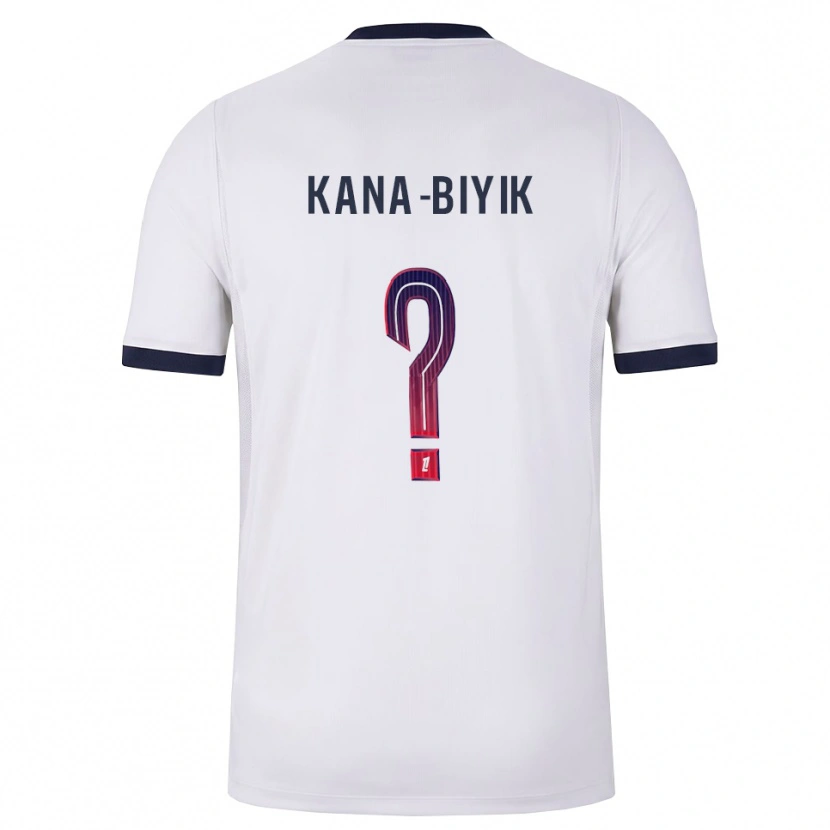 Danxen Kinderen Lorenzo Kana-Biyik #0 Wit Zwart Rood Uitshirt Uittenue 2026/27 T-Shirt