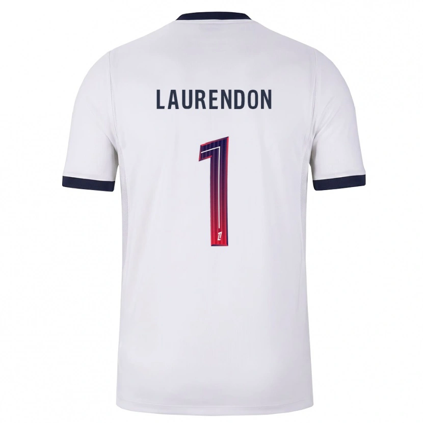 Danxen Kinderen Bilal Laurendon #1 Wit Zwart Rood Uitshirt Uittenue 2026/27 T-Shirt