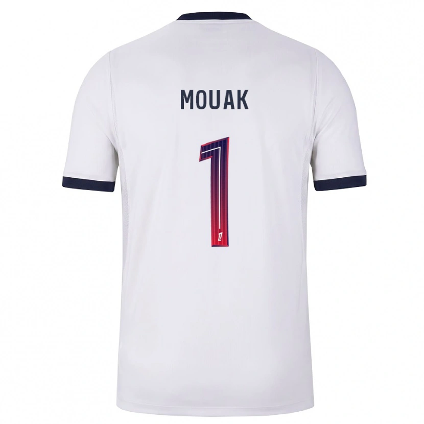 Danxen Kinderen Adam Mouak #1 Wit Zwart Rood Uitshirt Uittenue 2026/27 T-Shirt