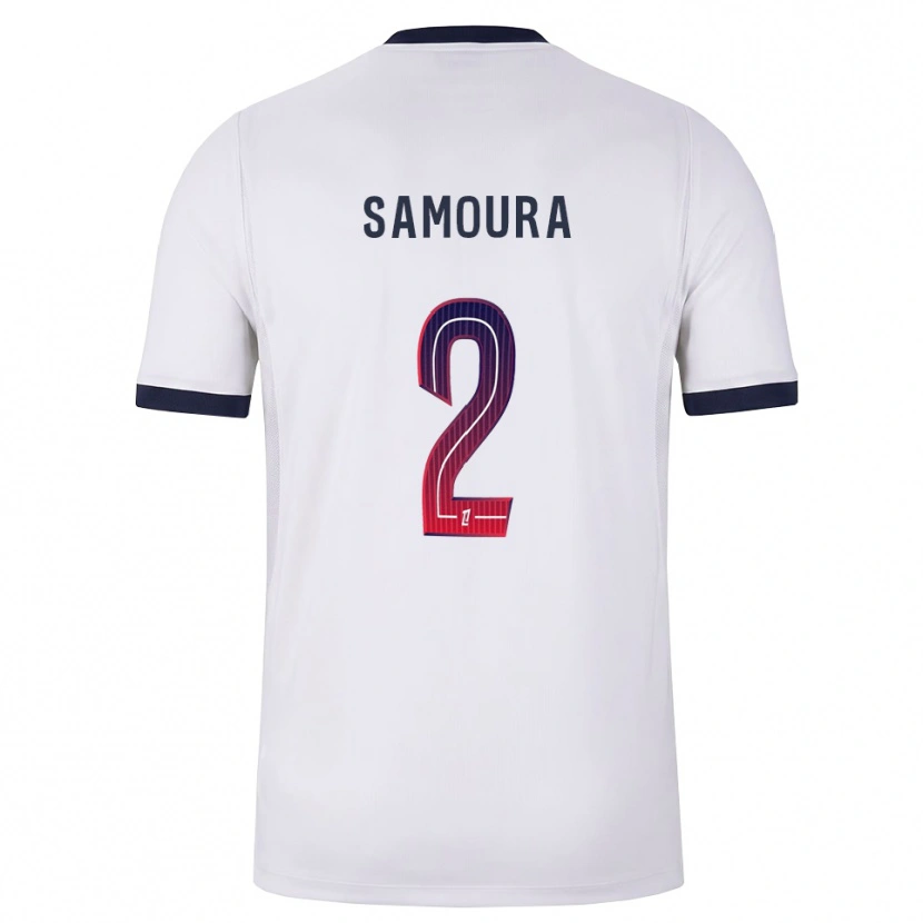 Danxen Kinderen Thiniba Samoura #2 Wit Zwart Rood Uitshirt Uittenue 2026/27 T-Shirt