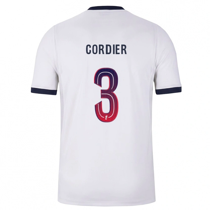 Danxen Kinderen Thomas Cordier #3 Wit Zwart Rood Uitshirt Uittenue 2026/27 T-Shirt