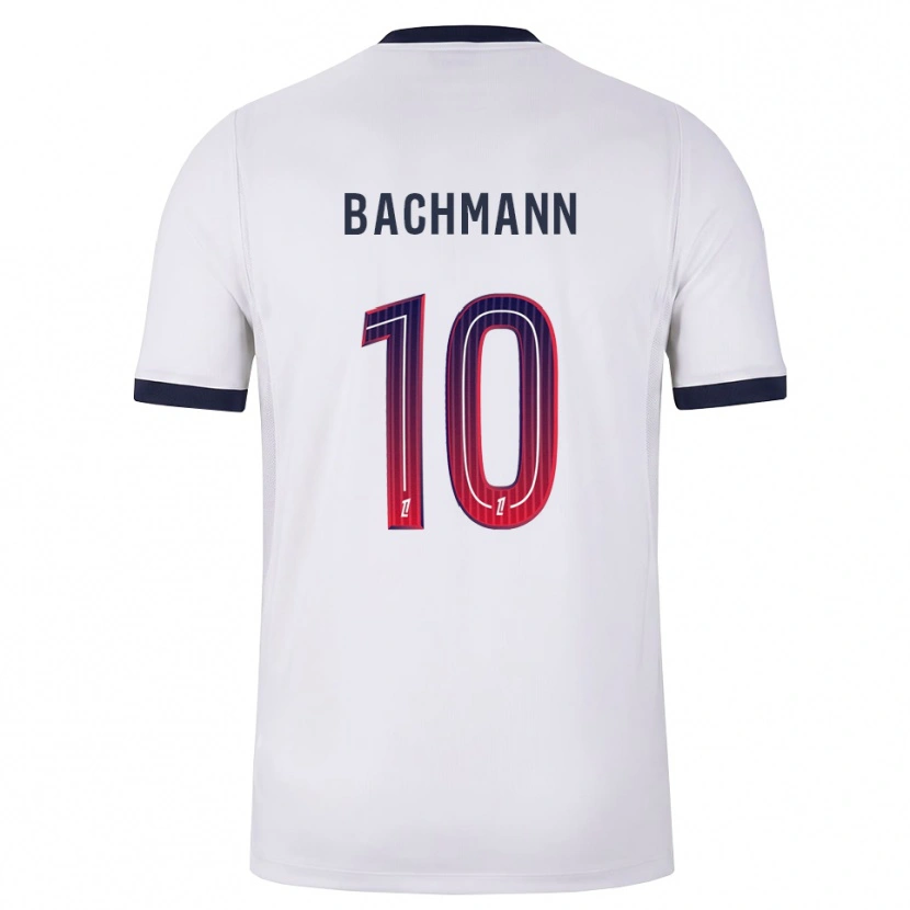 Danxen Kinderen Ramona Bachmann #10 Wit Zwart Rood Uitshirt Uittenue 2026/27 T-Shirt