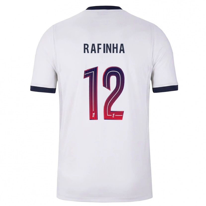 Danxen Kinderen Rafinha #12 Wit Zwart Rood Uitshirt Uittenue 2026/27 T-Shirt