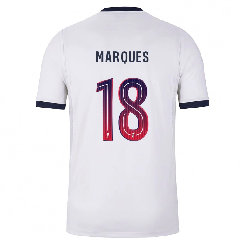Danxen Kinderen Daniel Marques #18 Wit Zwart Rood Uitshirt Uittenue 2026/27 T-Shirt