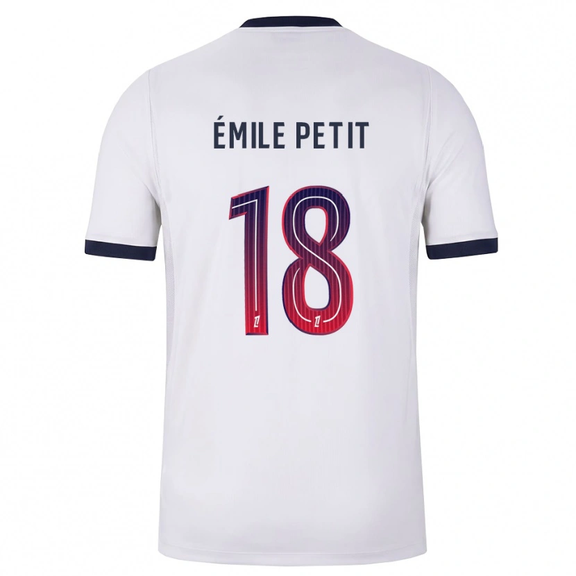 Danxen Kinderen Noé Émile Petit #18 Wit Zwart Rood Uitshirt Uittenue 2026/27 T-Shirt