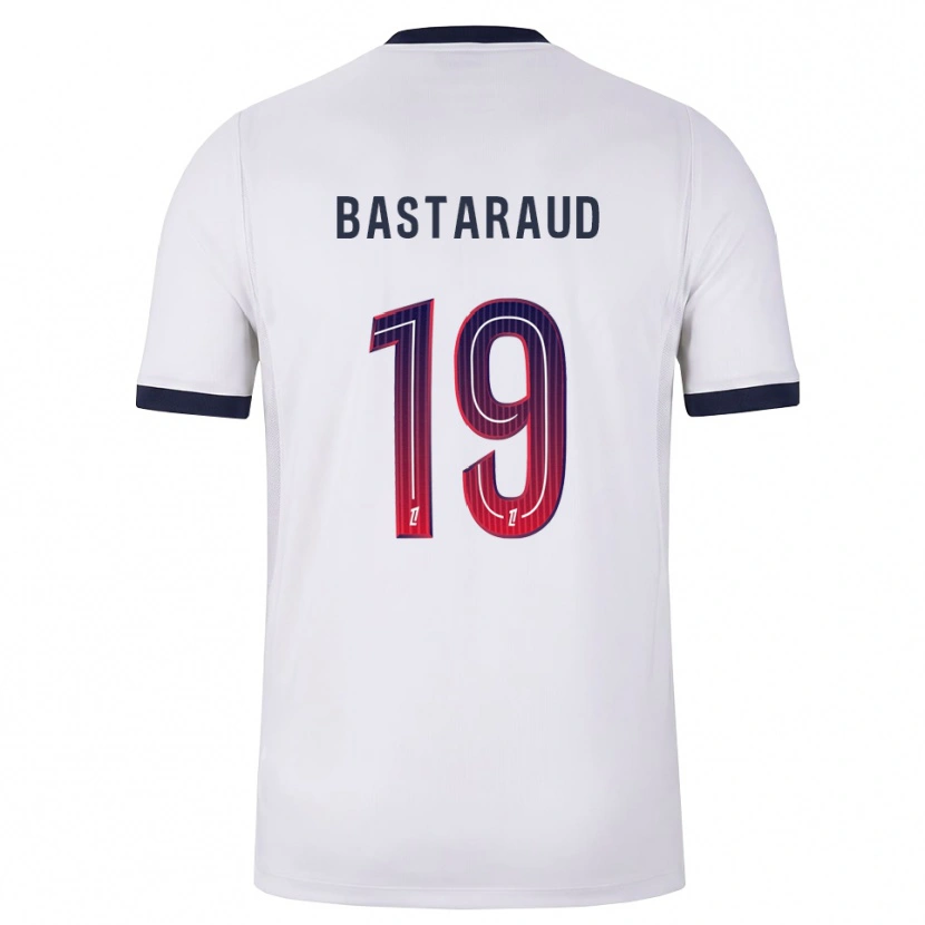 Danxen Kinderen Yanis Bastaraud #19 Wit Zwart Rood Uitshirt Uittenue 2026/27 T-Shirt
