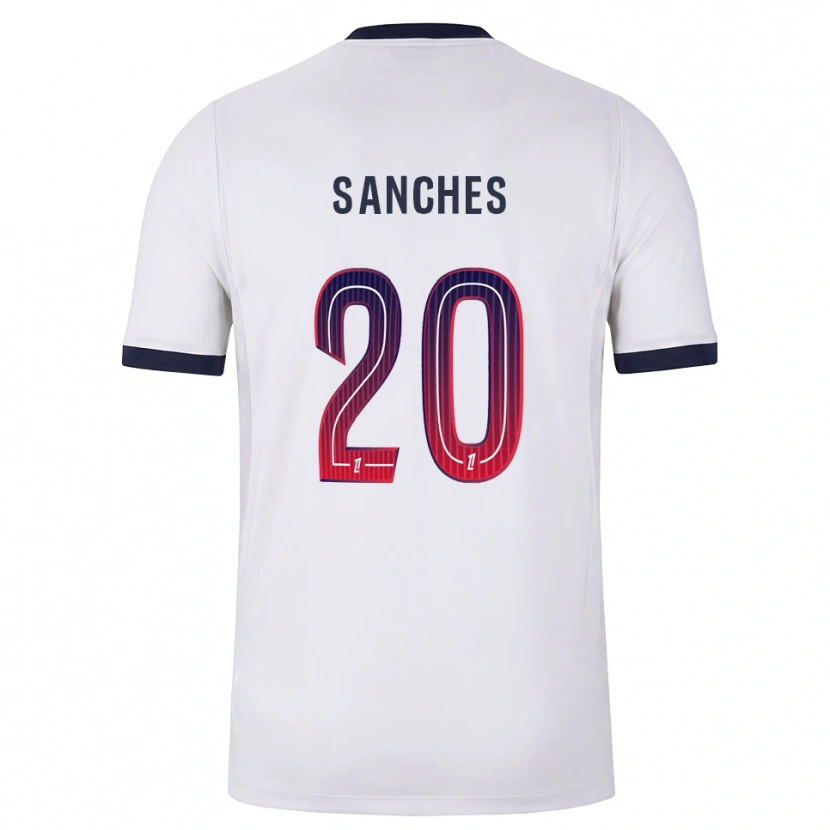 Danxen Kinderen Cédric Sanches #20 Wit Zwart Rood Uitshirt Uittenue 2026/27 T-Shirt