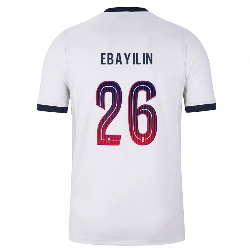 Danxen Kinderen Anaïs Ebayilin #26 Wit Zwart Rood Uitshirt Uittenue 2026/27 T-Shirt