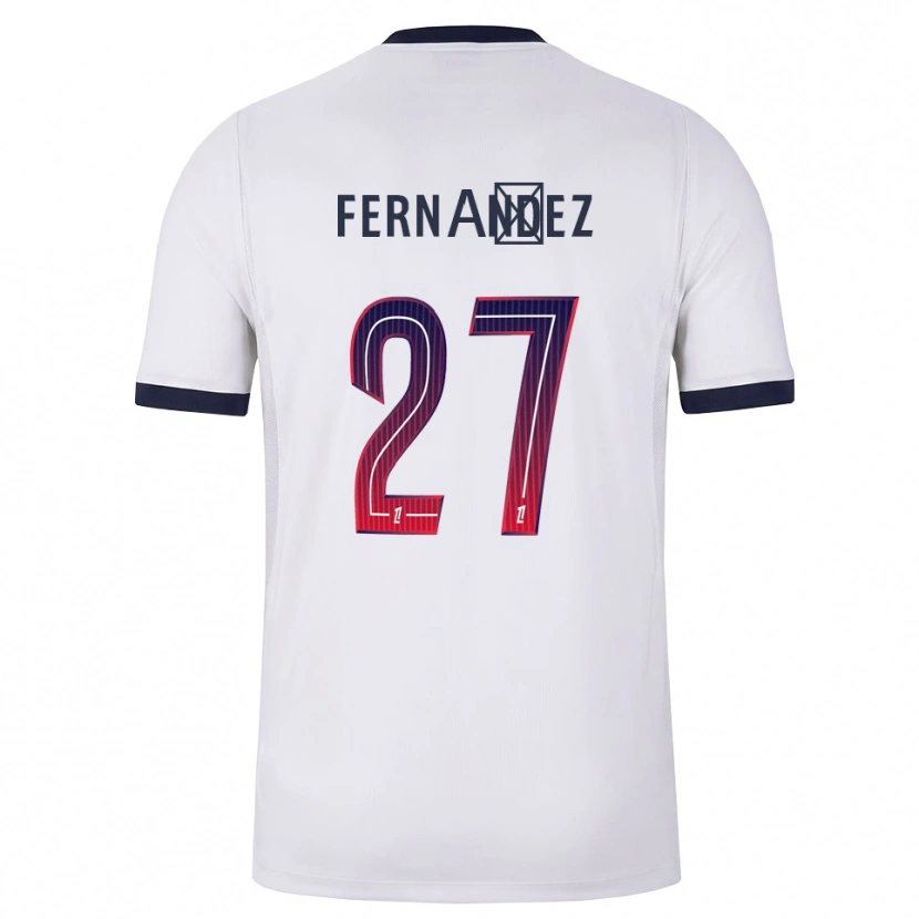 Danxen Kinderen Dro Fernández #27 Wit Zwart Rood Uitshirt Uittenue 2026/27 T-Shirt