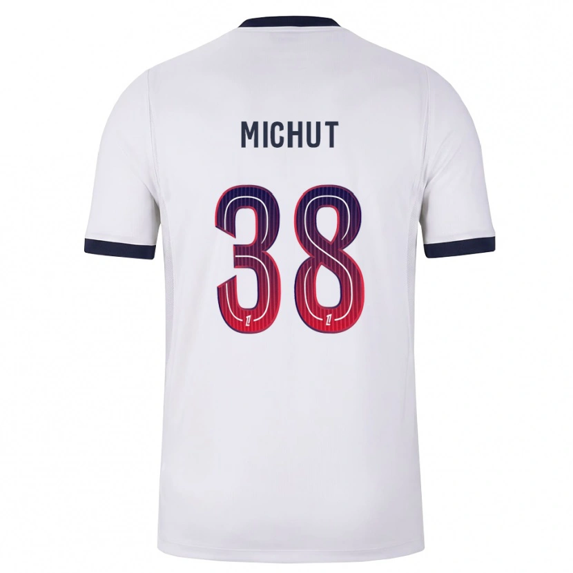 Danxen Kinderen Edouard Michut #38 Wit Zwart Rood Uitshirt Uittenue 2026/27 T-Shirt