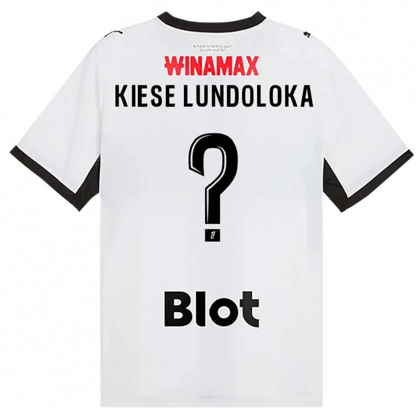 Danxen Kinderen Jeanslor Kiese Lundoloka #0 Zwart Wit Rood Uitshirt Uittenue 2026/27 T-Shirt