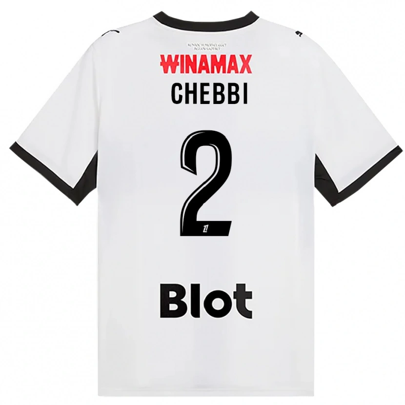 Danxen Kinderen Mohamed Chebbi #2 Zwart Wit Rood Uitshirt Uittenue 2026/27 T-Shirt