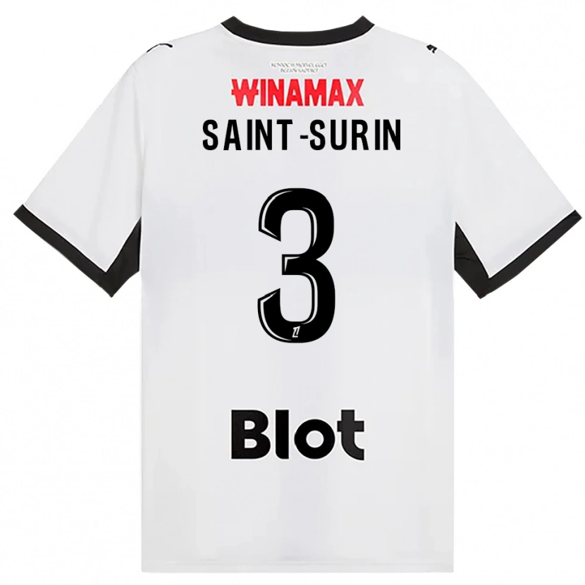 Danxen Kinderen Rio Saint-Surin #3 Zwart Wit Rood Uitshirt Uittenue 2026/27 T-Shirt