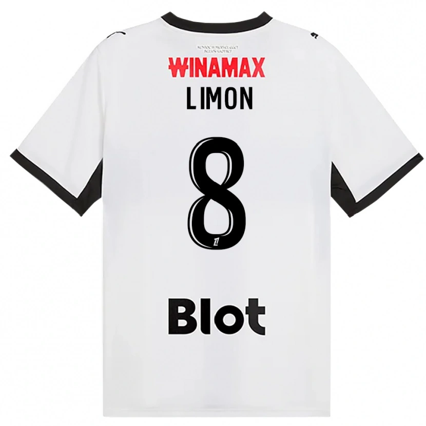 Danxen Kinderen Paolo Limon #8 Zwart Wit Rood Uitshirt Uittenue 2026/27 T-Shirt