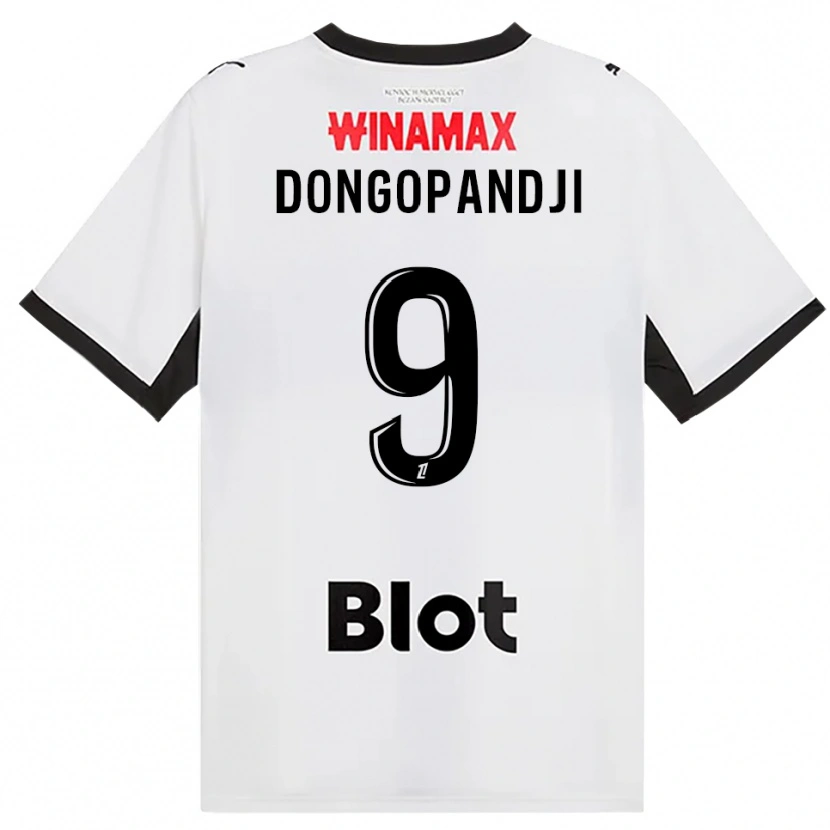 Danxen Kinderen Kelvin Dongopandji #9 Zwart Wit Rood Uitshirt Uittenue 2026/27 T-Shirt