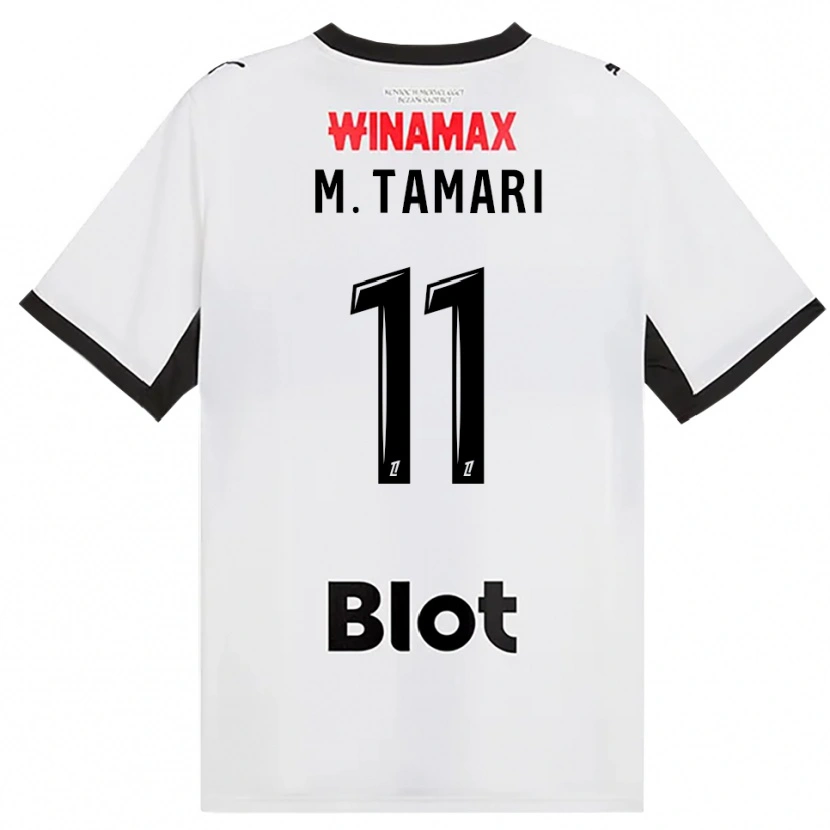 Danxen Kinderen Mousa Al-Tamari #11 Zwart Wit Rood Uitshirt Uittenue 2026/27 T-Shirt