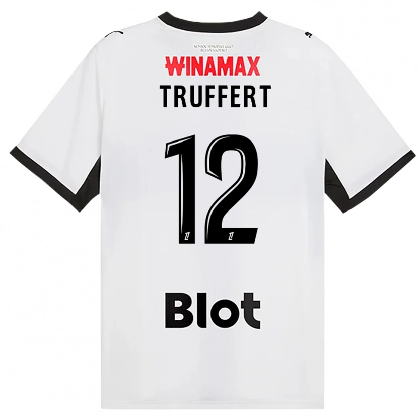 Danxen Kinderen Florian Truffert #12 Zwart Wit Rood Uitshirt Uittenue 2026/27 T-Shirt