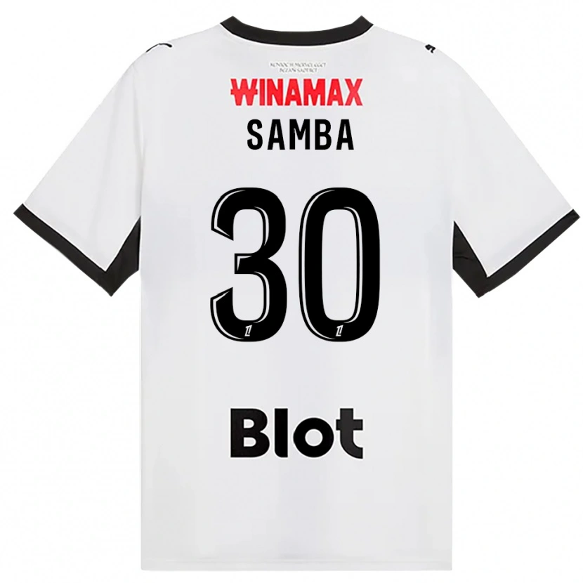 Danxen Kinderen Brice Samba #30 Zwart Wit Rood Uitshirt Uittenue 2026/27 T-Shirt