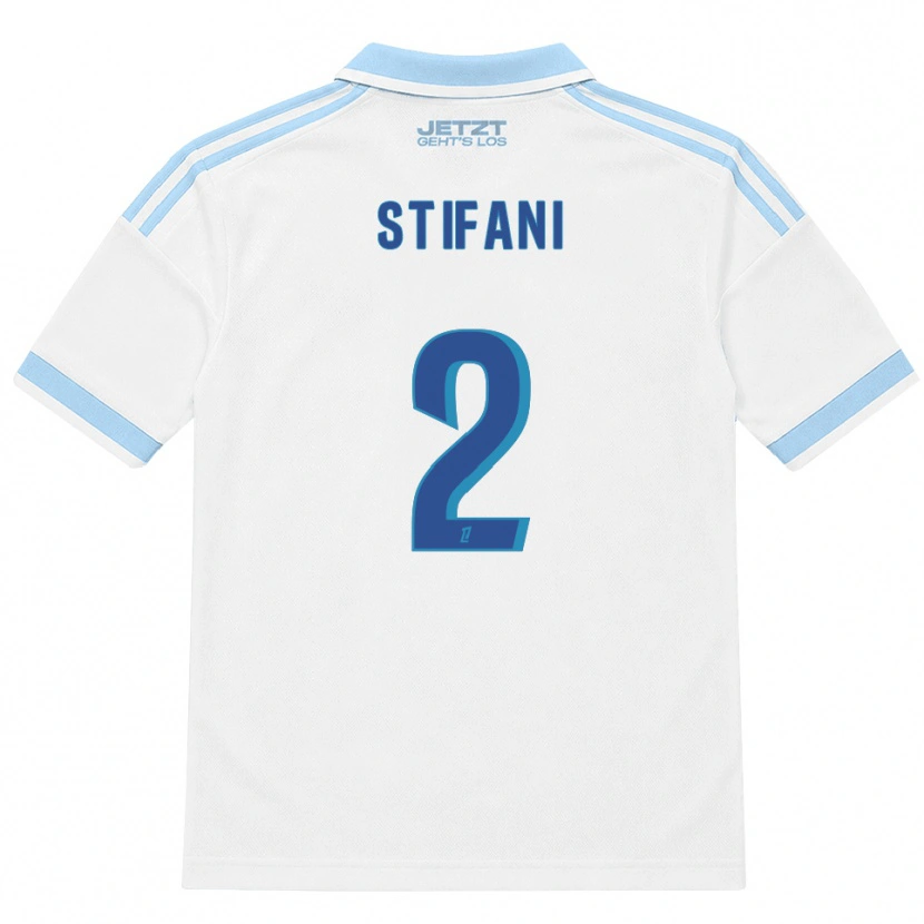 Danxen Kinderen Nolaan Stifani #2 Licht Hemelsblauw Wit Rood Uitshirt Uittenue 2026/27 T-Shirt