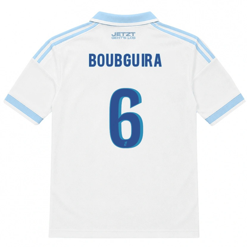 Danxen Kinderen Fahim Boubguira #6 Licht Hemelsblauw Wit Rood Uitshirt Uittenue 2026/27 T-Shirt